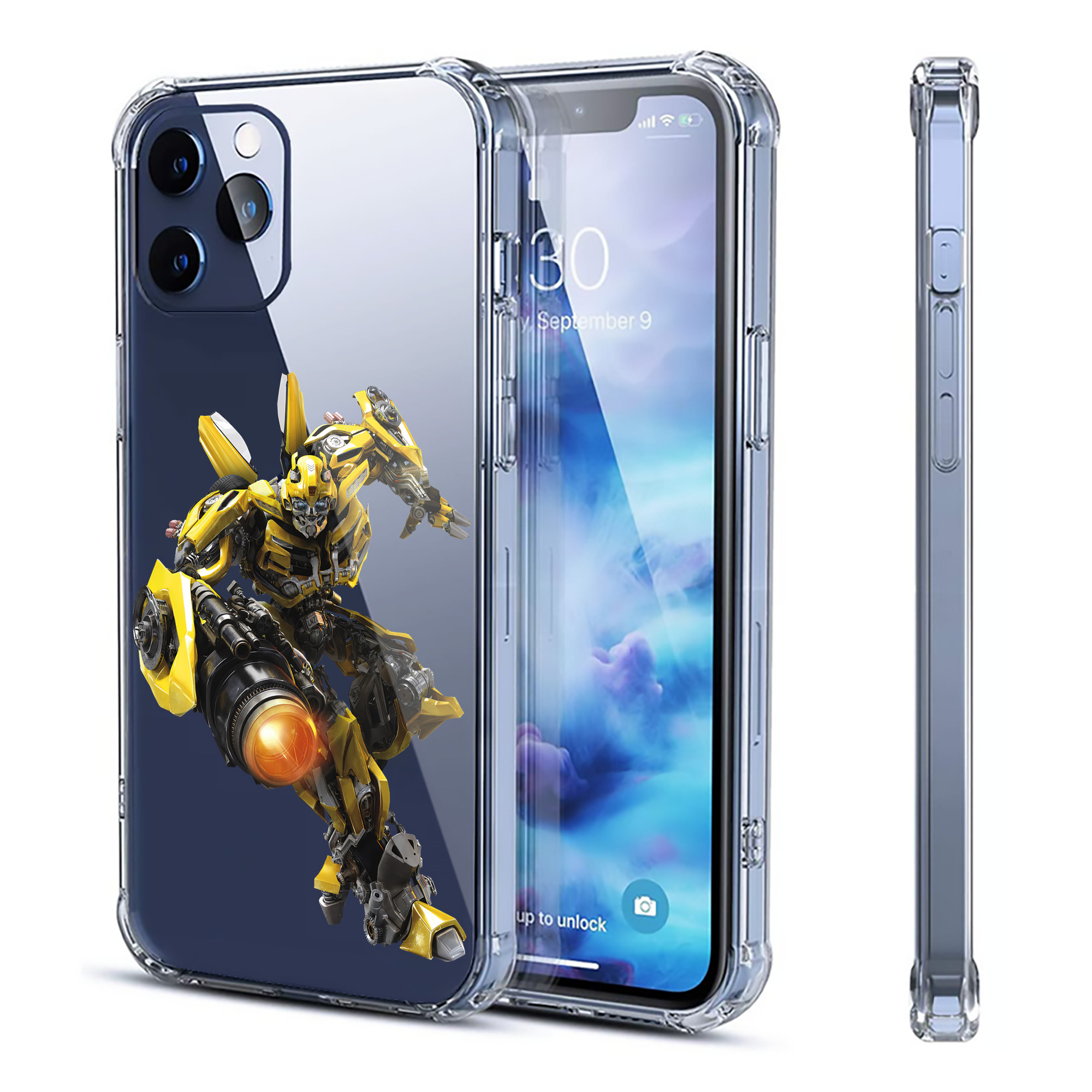 （画像用） Transformers トランスフォーマー 【iPhone 12シリーズ対応】透明スマホケース（クリアソフトケース）